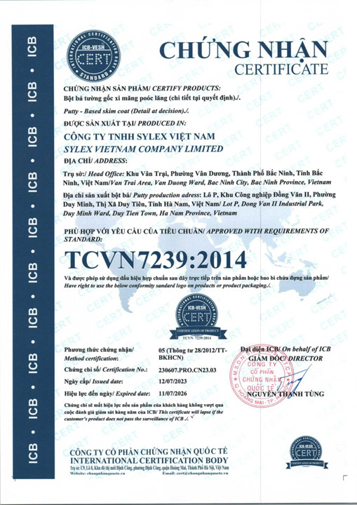 Chứng nhận TCVN 7239:2014